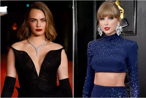 Cara Delevingne i bashkohet Taylor Swift për të mbështetur Travis Kelce në ndeshjen e tij
