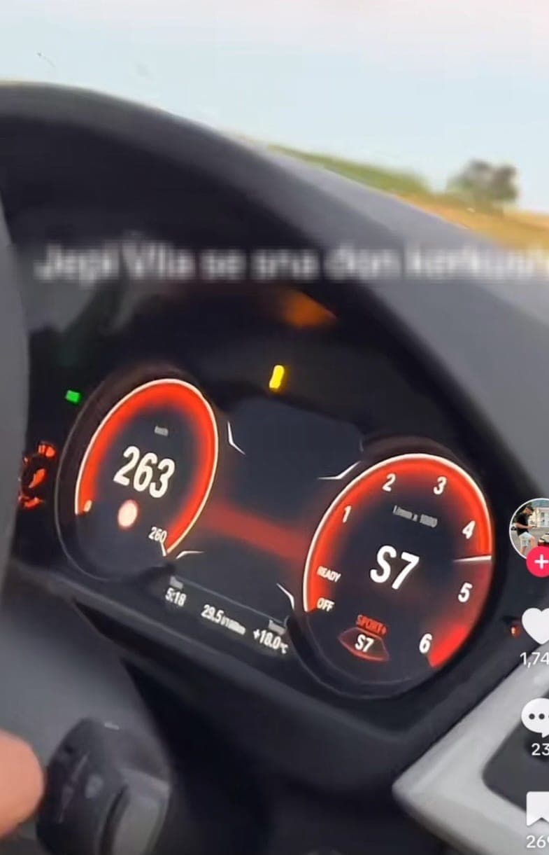 Në zonën 100 km/h voziti 263 km/h, dënohet me 300 euro dhe i konfiskohet patentë-shoferi