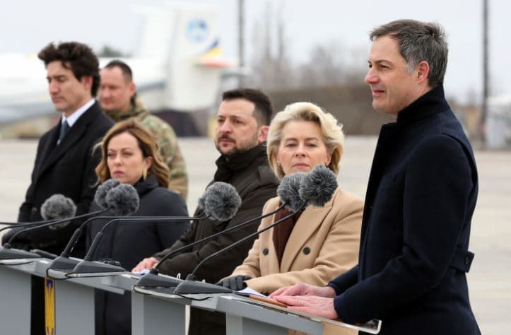 Edhe Trudeau, Meloni dhe Johson në Kiev, mbështesin Ukrainën