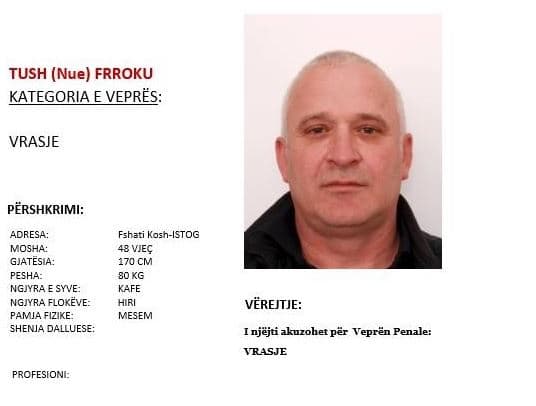 Aktakuzë ndaj Tush Frrokut, vrau me shtatë plumba dhëndrrin