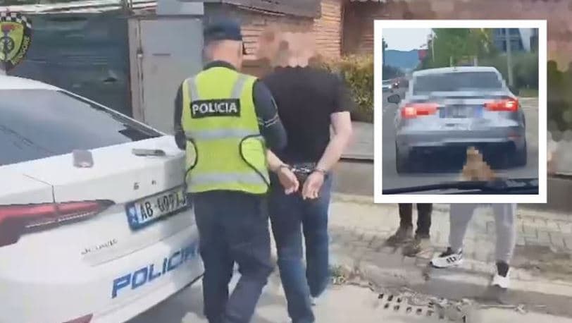 Tërhoqi zvarrë qenin me makinë, arrestohet burri në Tiranë dhe gjobitet me 6 mijë lekë