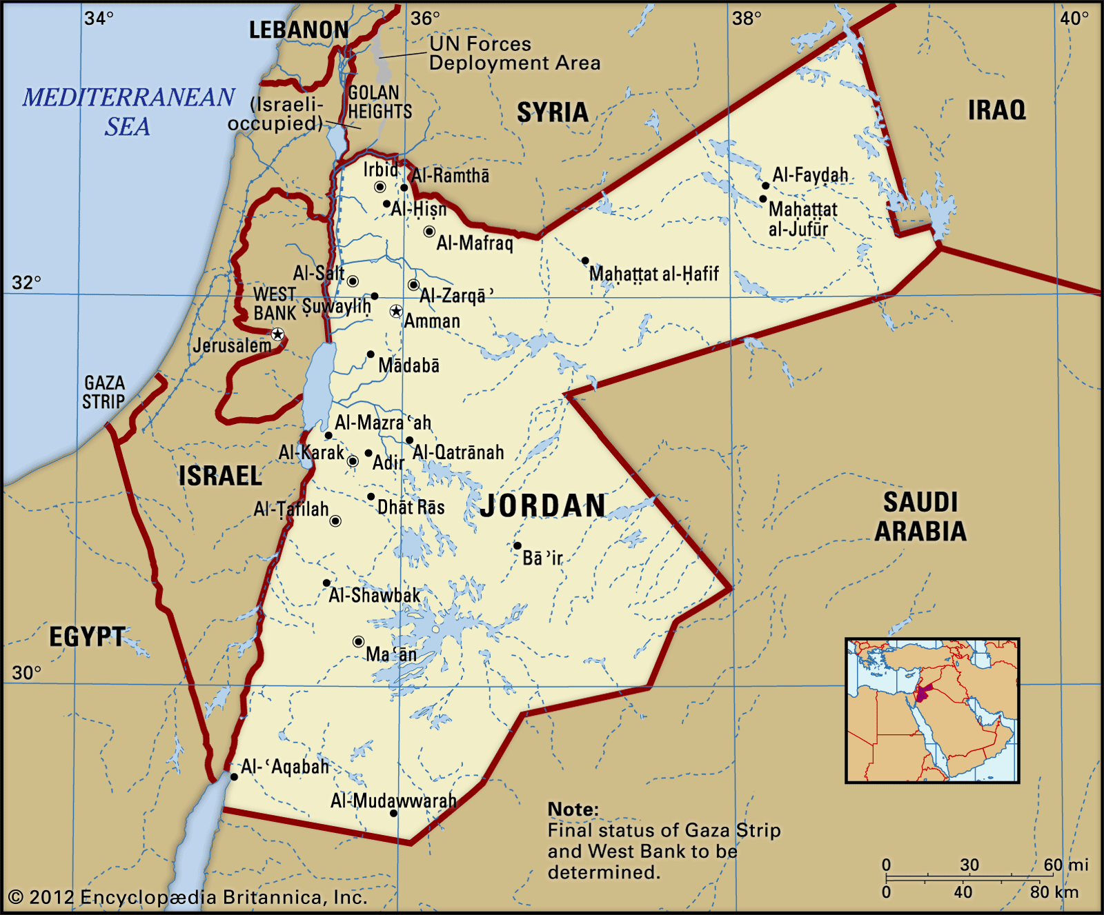 Jordania mbyll përkohësisht hapësirën ajrore