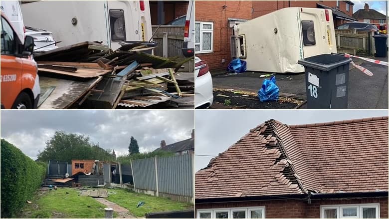 Britania goditet nga dy tornado, pati 450 goditje të rrufesë