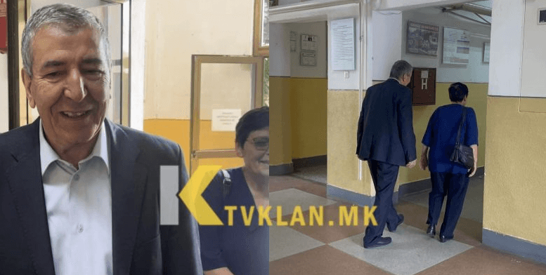Avni Dehari voton me bashkëshorten në Kumanovë