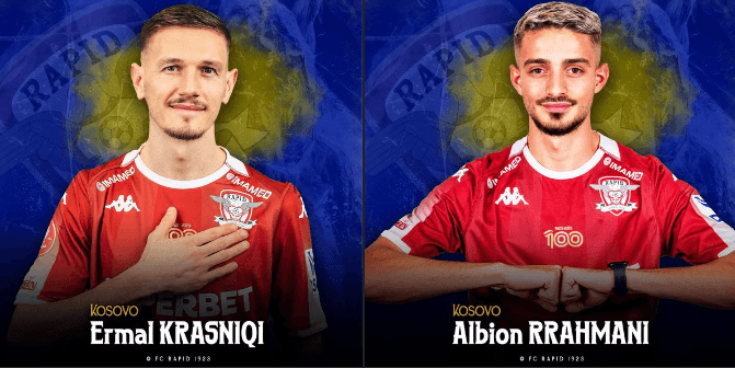 Albion Rrahmani e Ermal Krasniqi ftohen për miqësoren ndaj Norvegjisë