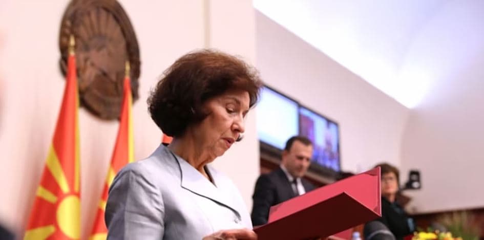 Davkova betohet si presidente e Maqedonisë së Veriut