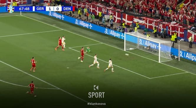 Gjermania me një këmbë në çerekfinale, e dyfishon epërsinë ndaj Danimarkës