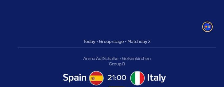 Derbi i grupit B, Spanja ndeshet me Italinë