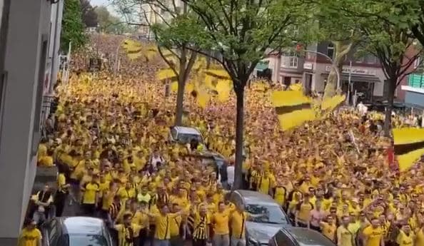 “Muri i verdhë” pushton Londrën para finales së Ligës së Kampionëve