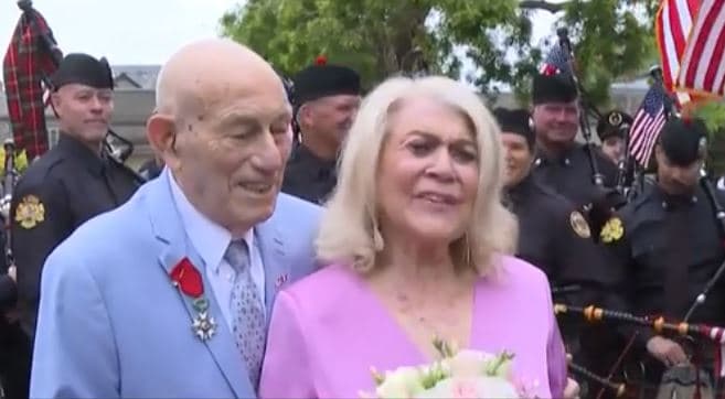 "Dashuria nuk është vetëm për të rinjtë", veterani 100-vjeçar martohet me nusen 96 vjeçe