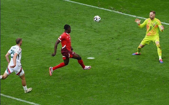 Pikëpyetje të mëdha në rrjet, çfarë ra nga këmba e Embolos kur ai realizoi gol?