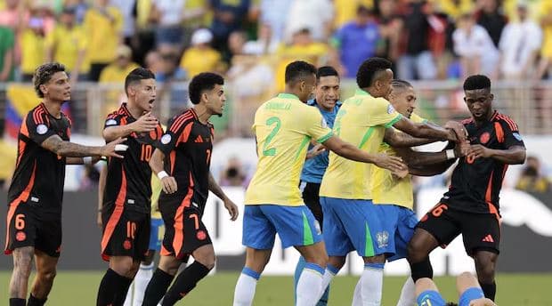 Copa America, Kolumbia e fiton grupin pas barazimit me Brazilin