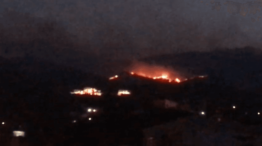 Zjarr në Malin e Gjerë në Gjirokastër