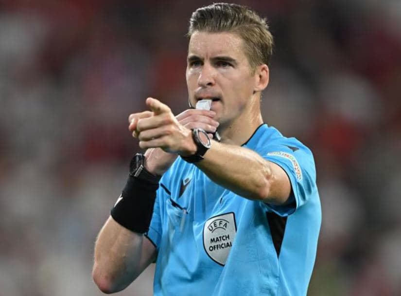 UEFA e cakton gjyqtarin për finalen Spanja - Anglia