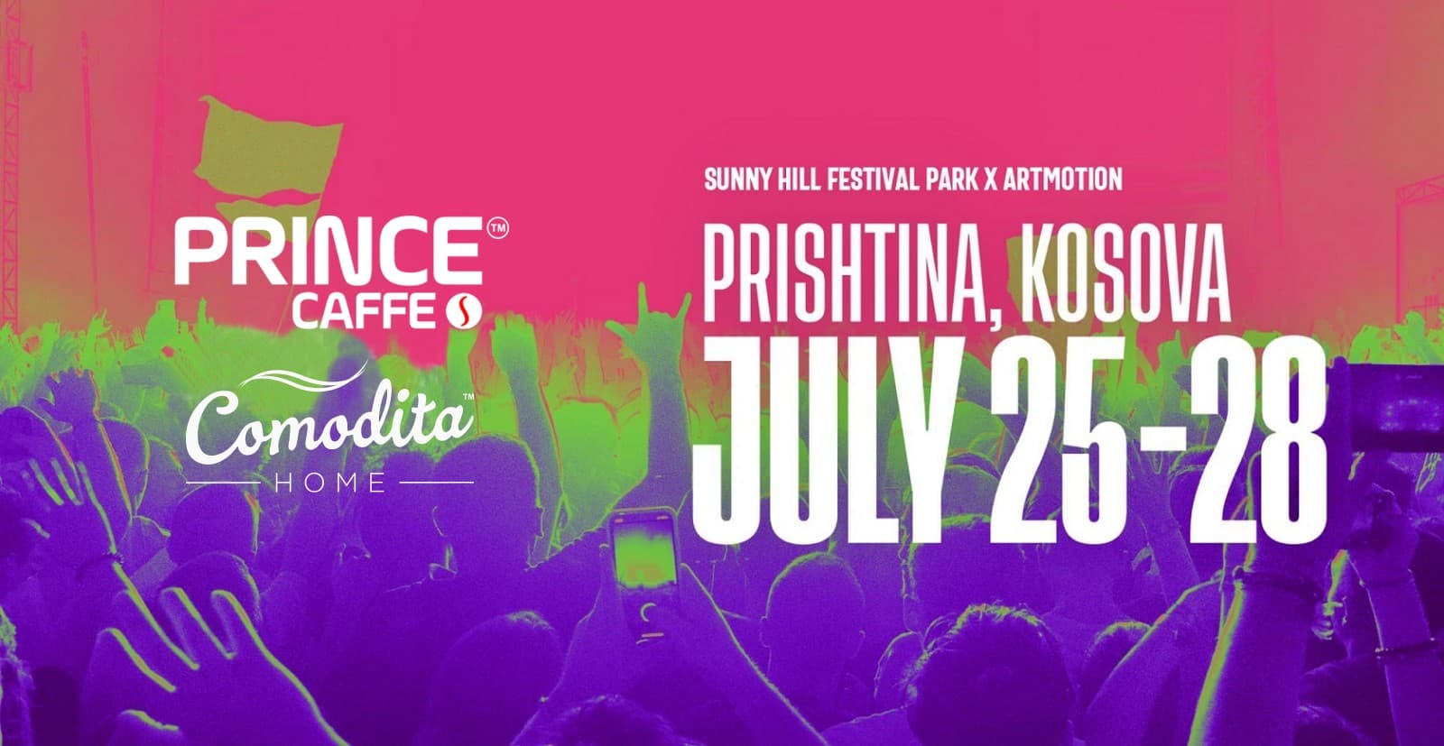 Comodita Home dhe Prince Caffe: Sponsorë të përgjithshëm të Sunny Hill Festival