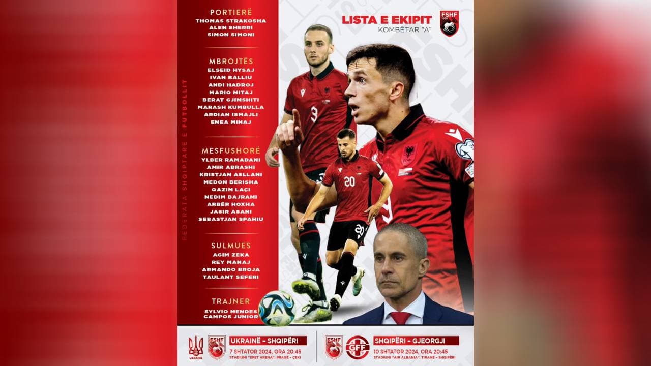 Silvinjo publikon listën e lojtarëve, ndryshime nga Euro 2024