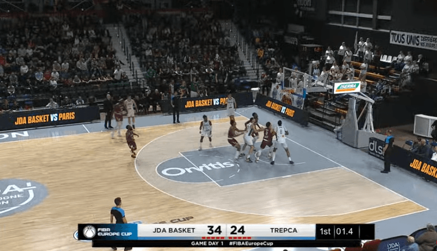 Trepça po e humb me rezultat të ngushtë çerekun e parë në Fiba Europe Cup