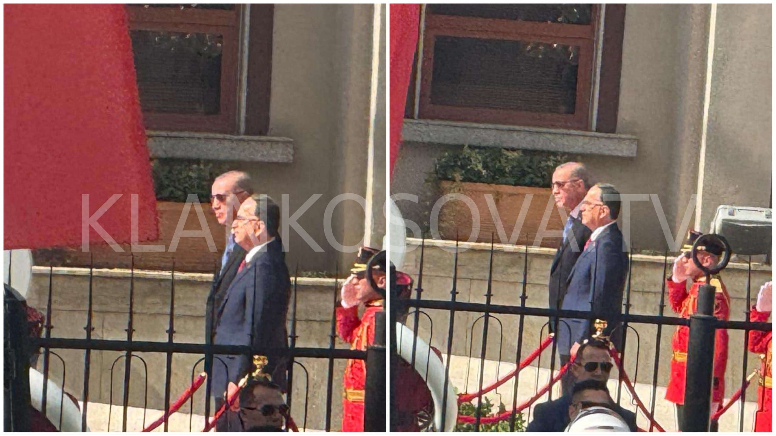 Erdogani mbërrin në Presidencën shqiptare, e pret Begaj (VIDEO)