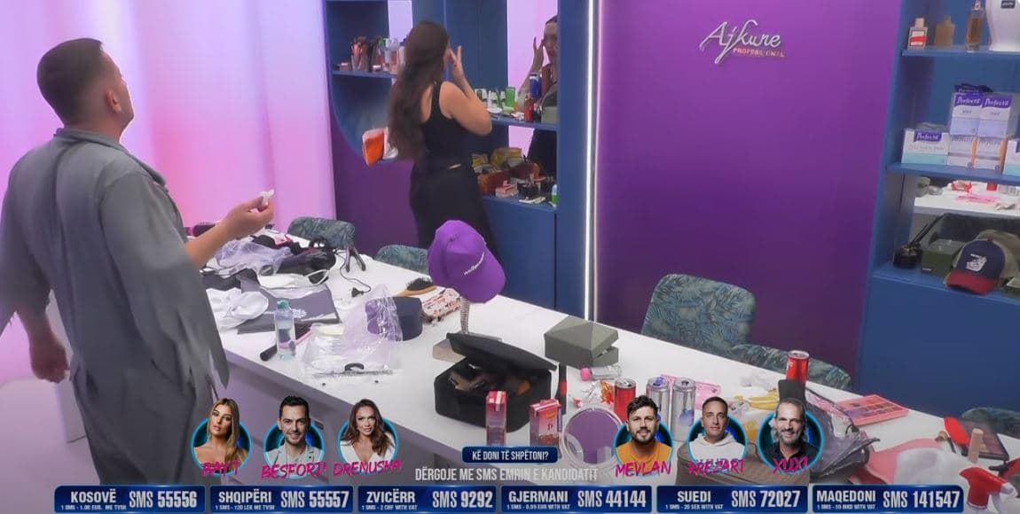 Rezi i kërkon Drenushës që të flenë në dhomën e grimit (VIDEO)