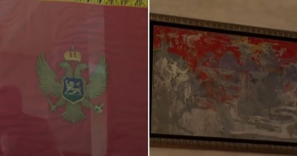 Kryetari pro-rus i Kuvendit të Malit të Zi zëvendëson flamurin malazez me pikturë