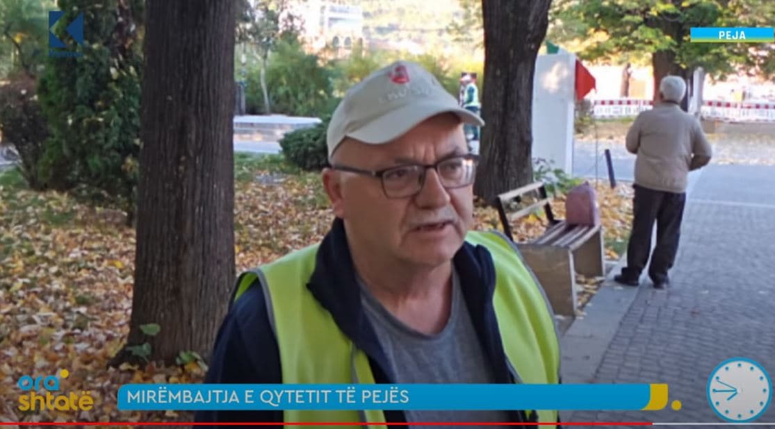Ky 63 vjeçar është shembull i Pejës, kujdeset për mirëmbajtjen e qytetit tash e 12 vjet (VIDEO)