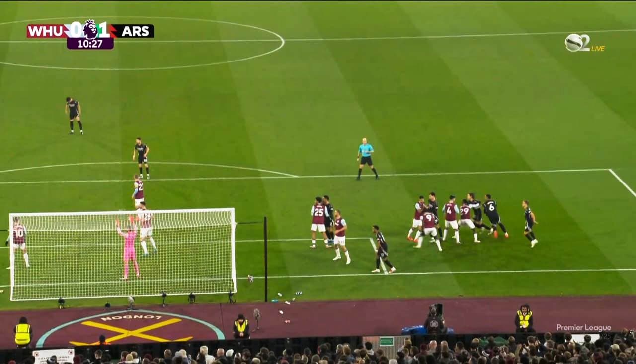 Arsenali me skemë unike shënon golin e parë ndaj West Ham