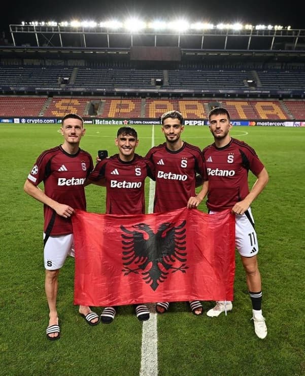 Shqiptarët e Sparta Pragës presin yjet e Atletico Madridit