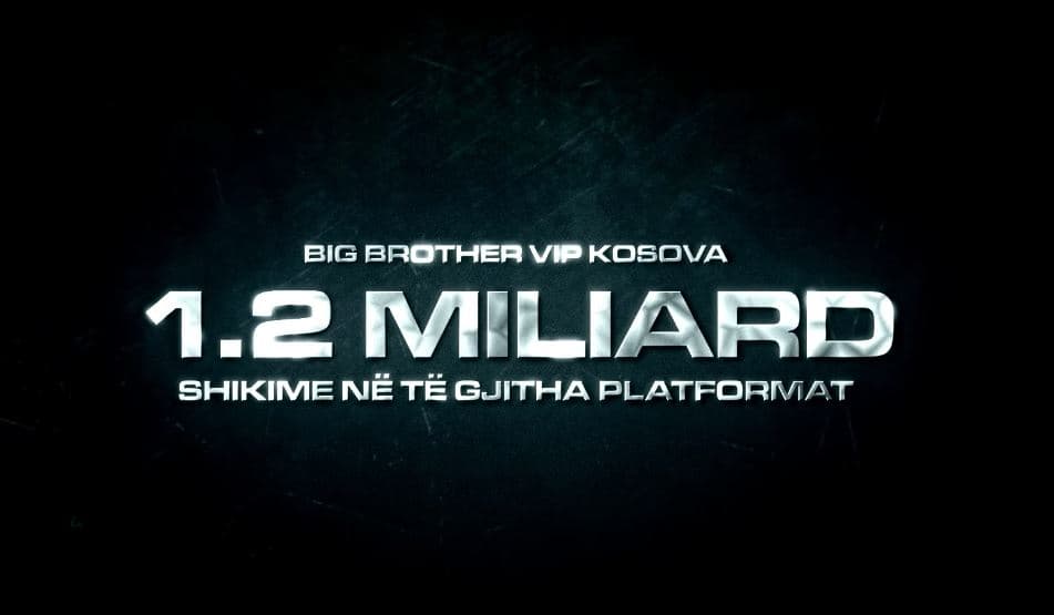 Big Brother VIP Kosova 3, spektakli duke thyer rekorde - më shumë se 1.2 miliard shikime