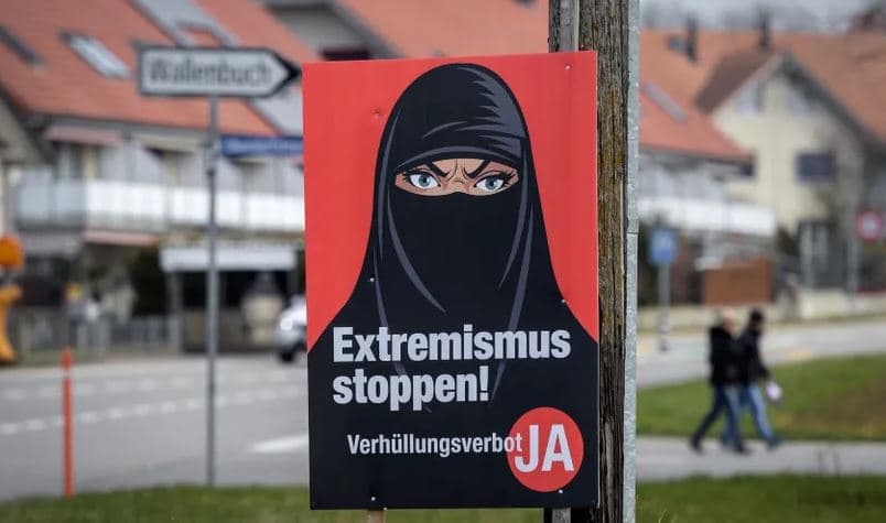 Nga 1 janari, Zvicra e ndalon "burkën" në hapësirat publike