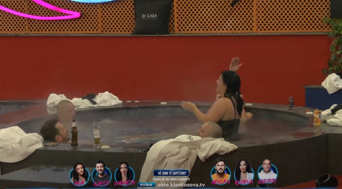 Të qeshura me lot, banorët e Big Brother argëtohen në xhakuzi (VIDEO)