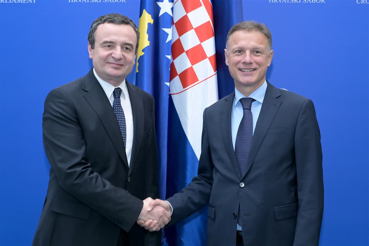 Zagrebi mbështet aspiratat e Kosovës për integrimet euroatlantike, i tha Kurtit kryeparlamentari kroat