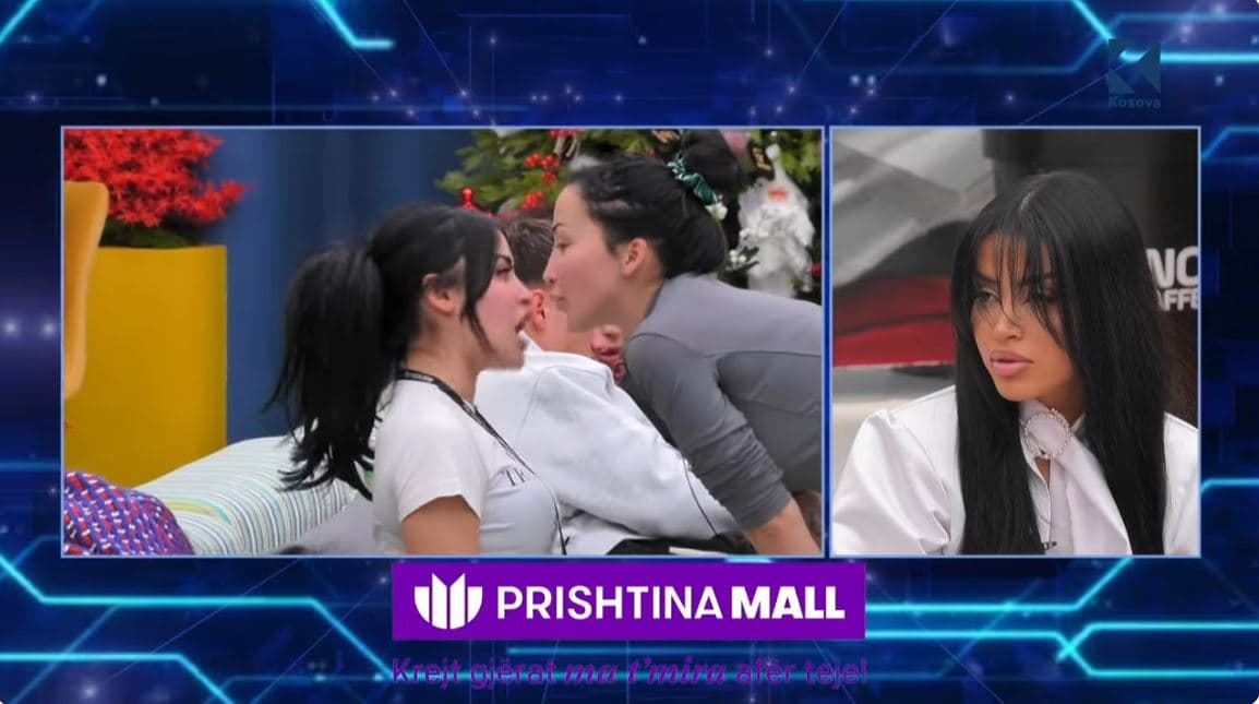 Fyerje, akuza dhe pështymë, klipi i plotë i sjelljes agresive të Xhenetës ndaj Anisës dhe Drilonit (VIDEO)