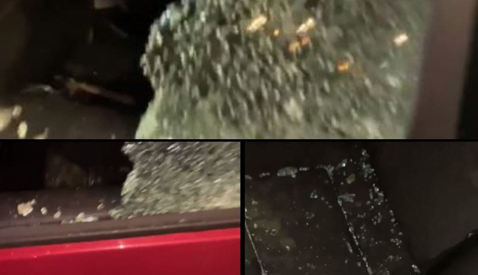 Tri vetura u thyen dhe vodhën – pamje nga rasti i mbrëmshëm