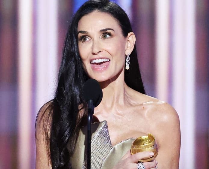 Demi Moore rrëmben për herë të parë “Golden Globe”
