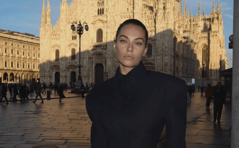 Gresa Hoti plot elegancë rrugëve të Italisë
