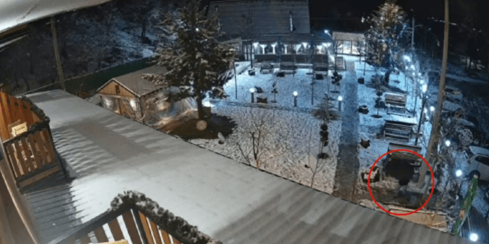 Momenti kur shpërthen marketi në Theth (VIDEO)