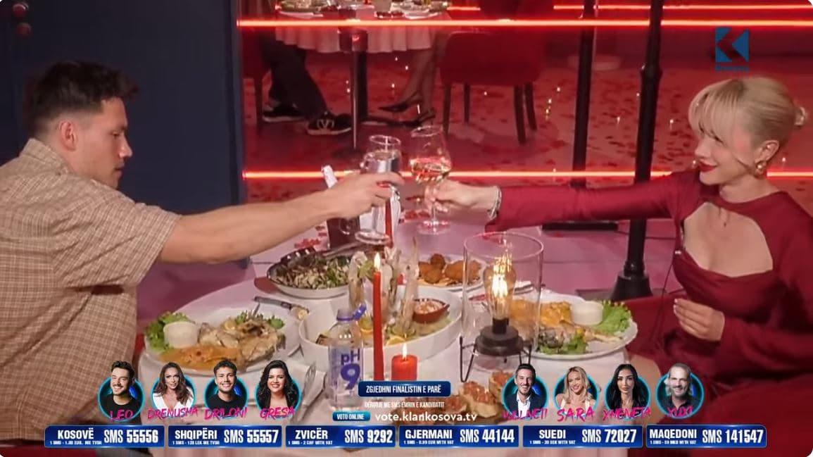 Një darkë me shumë romancë, çka ndodhi në takimin sy me sy mes Sarës dhe Drilonit (VIDEO)