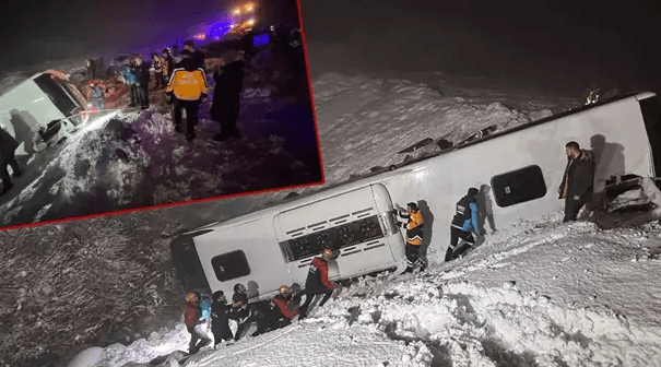 Aksidentohet autobusi me 44 persona në Turqi, raportohet për katër të vdekur