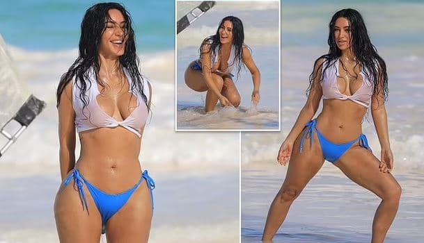 Kim Kardashian vë në pah linjat e zjarrta trupore