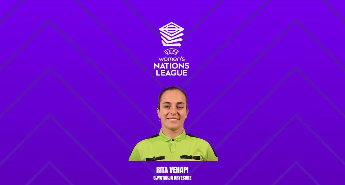 Rita Vehapi caktohet nga UEFA gjyqtarja kryesore në ndeshjen Luksemburg – Kazakistan