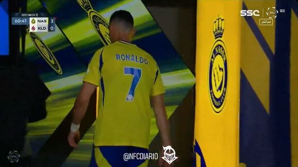 U zëvendësua në minutën e 61'të, Ronaldo largohet nga fusha i zemëruar (VIDEO)