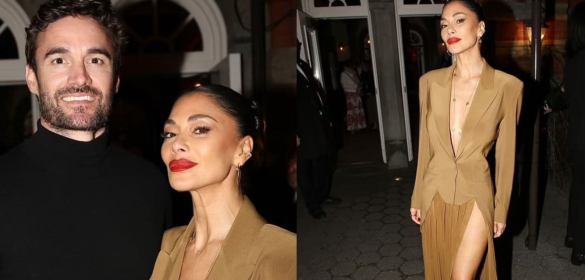 Me fustan ngjyrë bezhë, Scherzinger nxjerr në pah këmbët e saj të tonifikuara