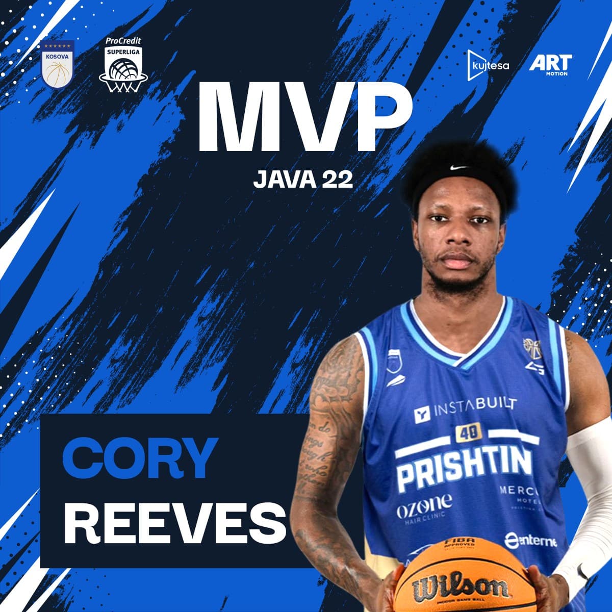 Cory Reeves shpallet MVP i javës së 22-të
