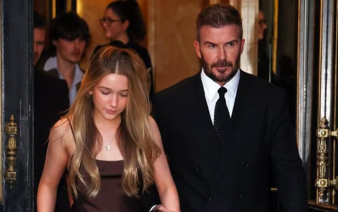 David Beckham bën paraqitje të bukur me vajzën e tij