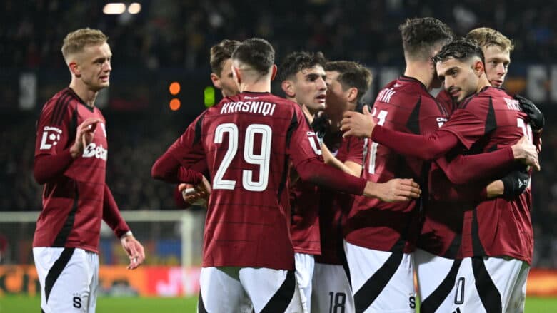 Sparta e shqiptarëve fiton derbin ndaj Slavia Pragës