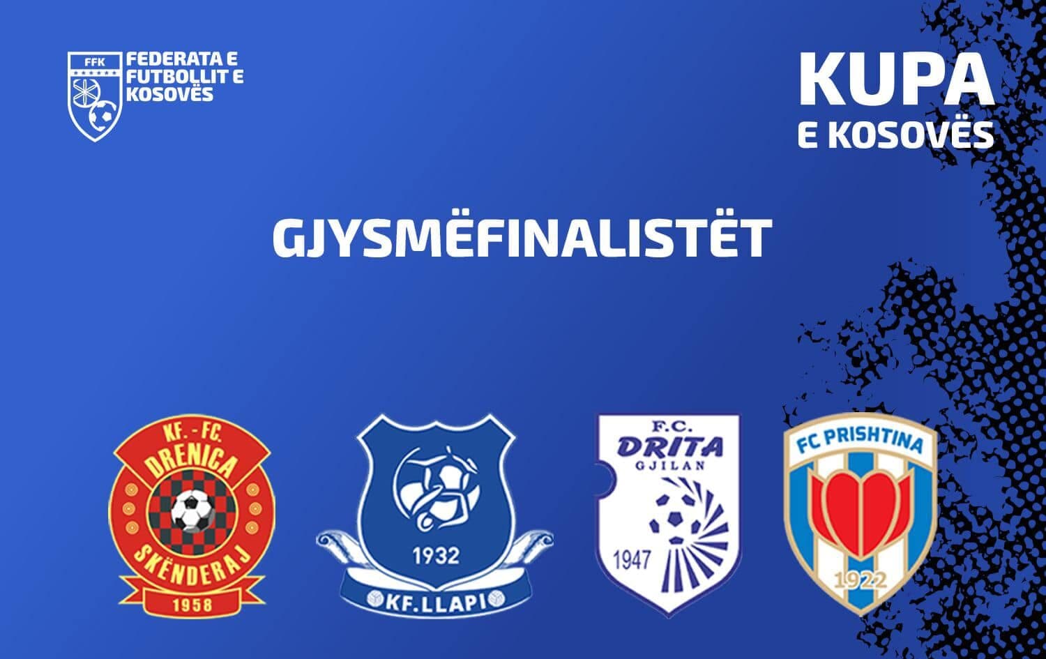 ​Sot hidhet shorti për gjysmëfinalet e Kupës së Kosovës