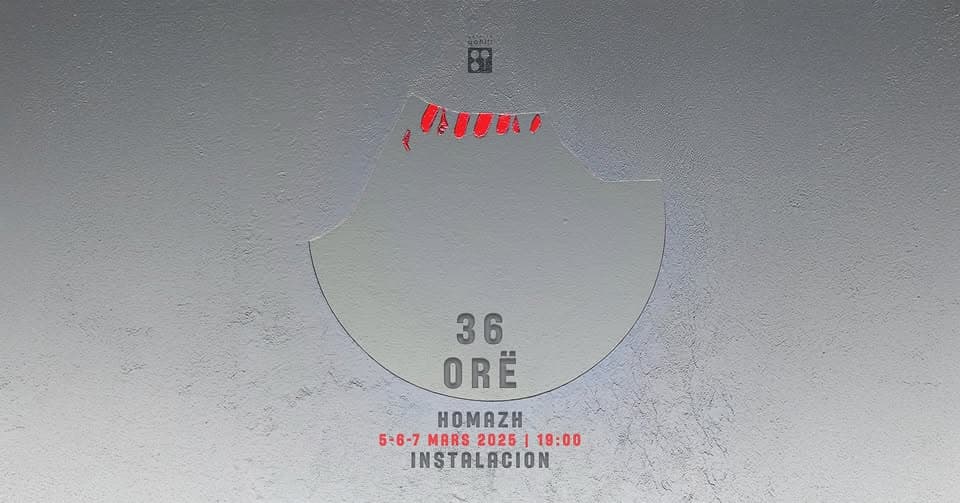 “36 orë” instalacion në Galerinë Qahili