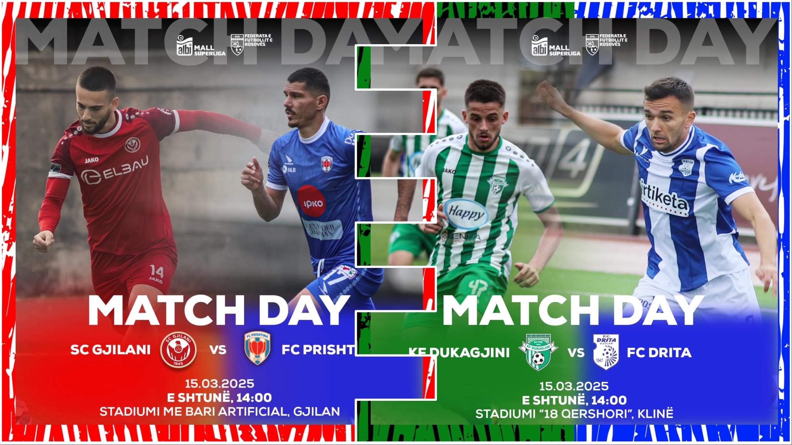 Dy ndeshje të rëndësishme sot në Superligë