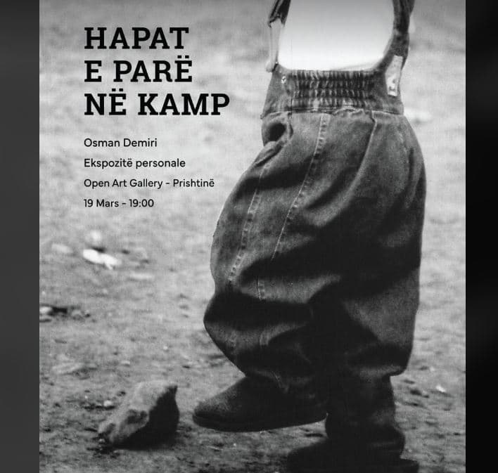 “Hapat e parë në kamp”, artisti nga Maqedonia hap ekspozitë në Prishtinë me fotografi të refugjatëve