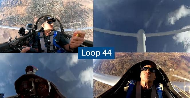 Babë e bir arrijnë rekord botëror me 45 rrotullime të pandërprera në fluturake (VIDEO)